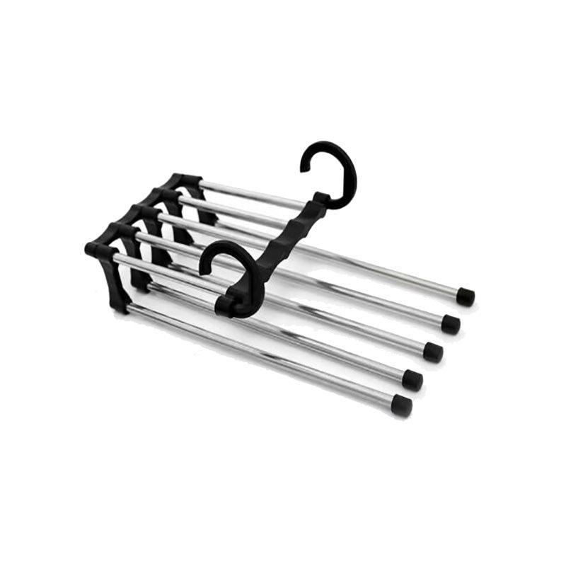 5 In1 Multi-Functional Pants Rack Stainless-Steel Wardrobe Magic Clothes Hanger