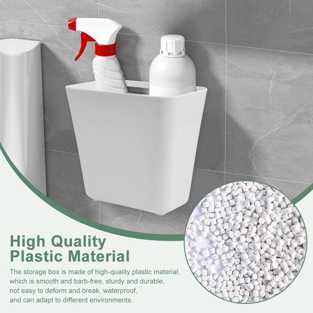 Self - Adhesive Wall Storage Box 4 - Pack for Organising