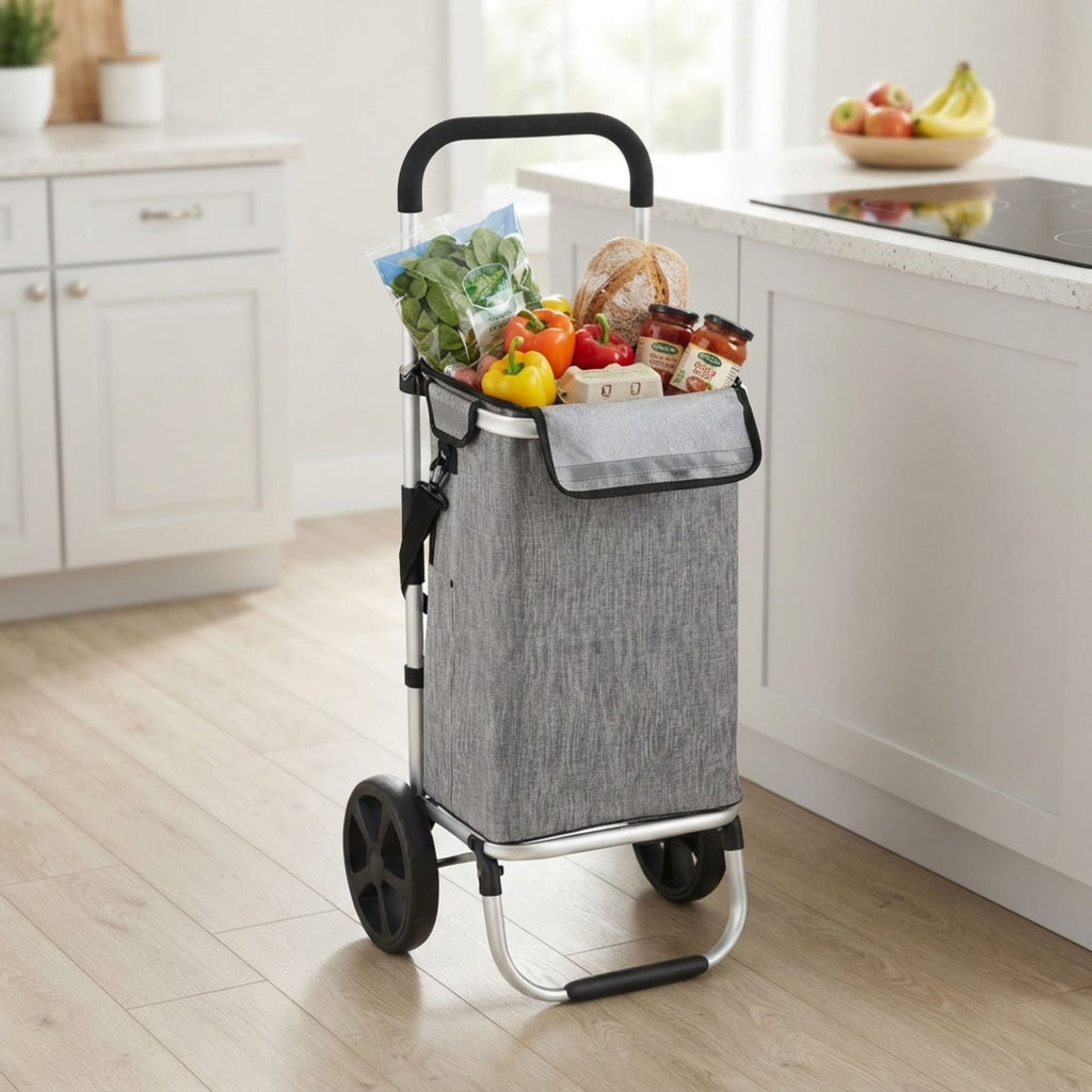 Foldable Shopping Trolley Lightweight Aluminium Cart