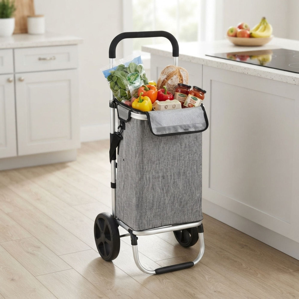 Foldable Shopping Trolley Lightweight Aluminium Cart