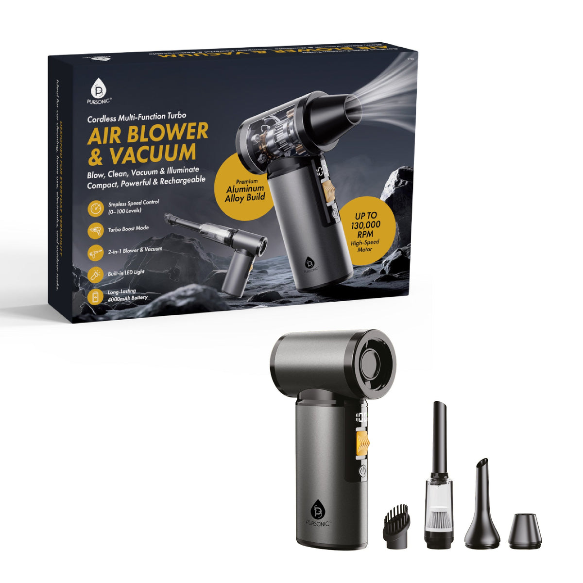 Powerful Cordless Pressure Washer & 3-in-1 Turbo Air System
