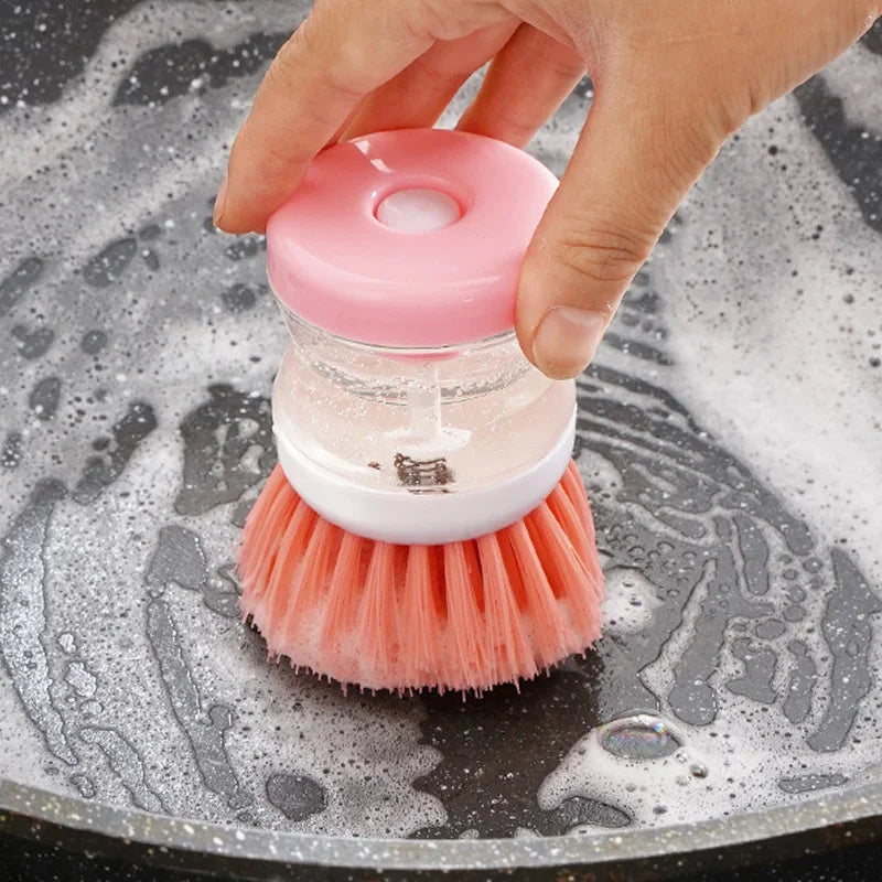 Automatic Kitchen Dish Brush with Soap Dispenser