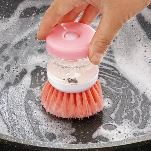 Automatic Kitchen Dish Brush with Soap Dispenser