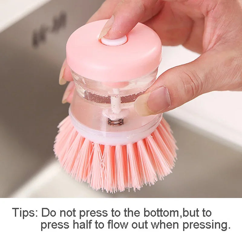 Automatic Kitchen Dish Brush with Soap Dispenser