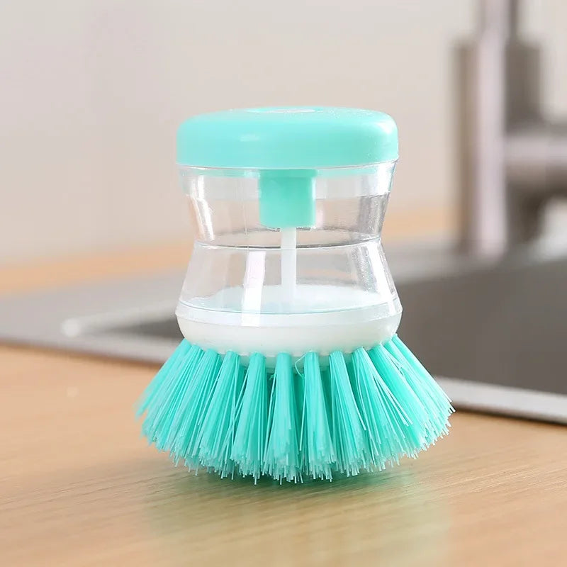 Automatic Kitchen Dish Brush with Soap Dispenser