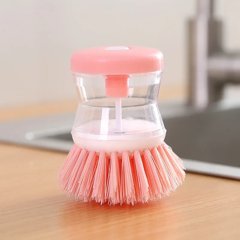 Automatic Kitchen Dish Brush with Soap Dispenser