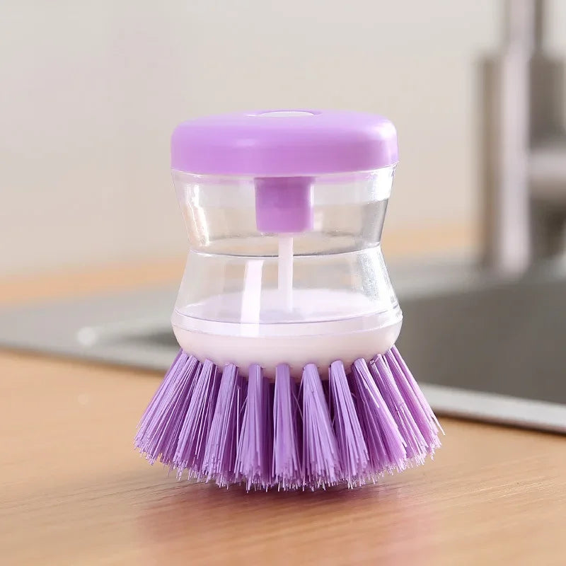 Automatic Kitchen Dish Brush with Soap Dispenser