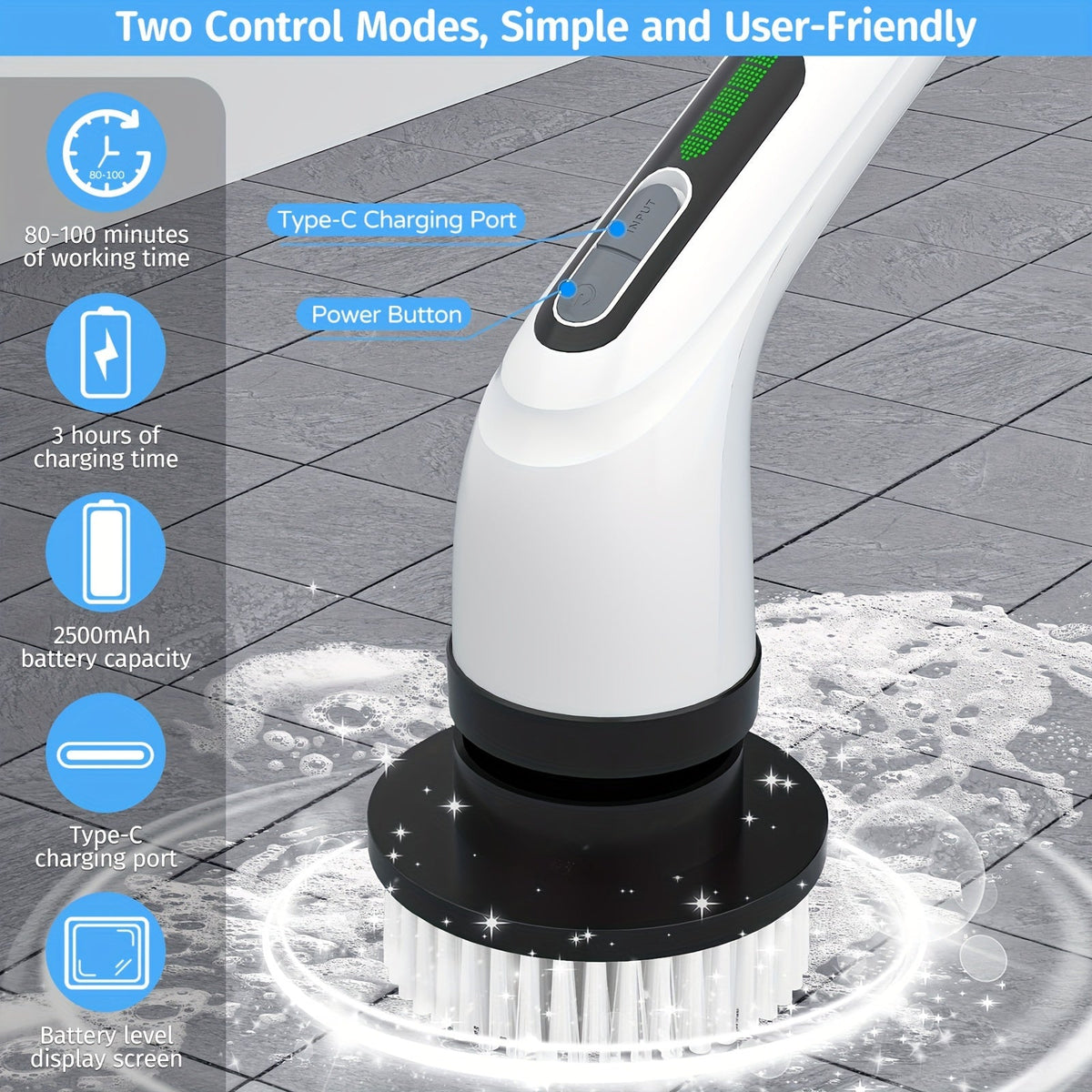 Cordless Spin Scrubber