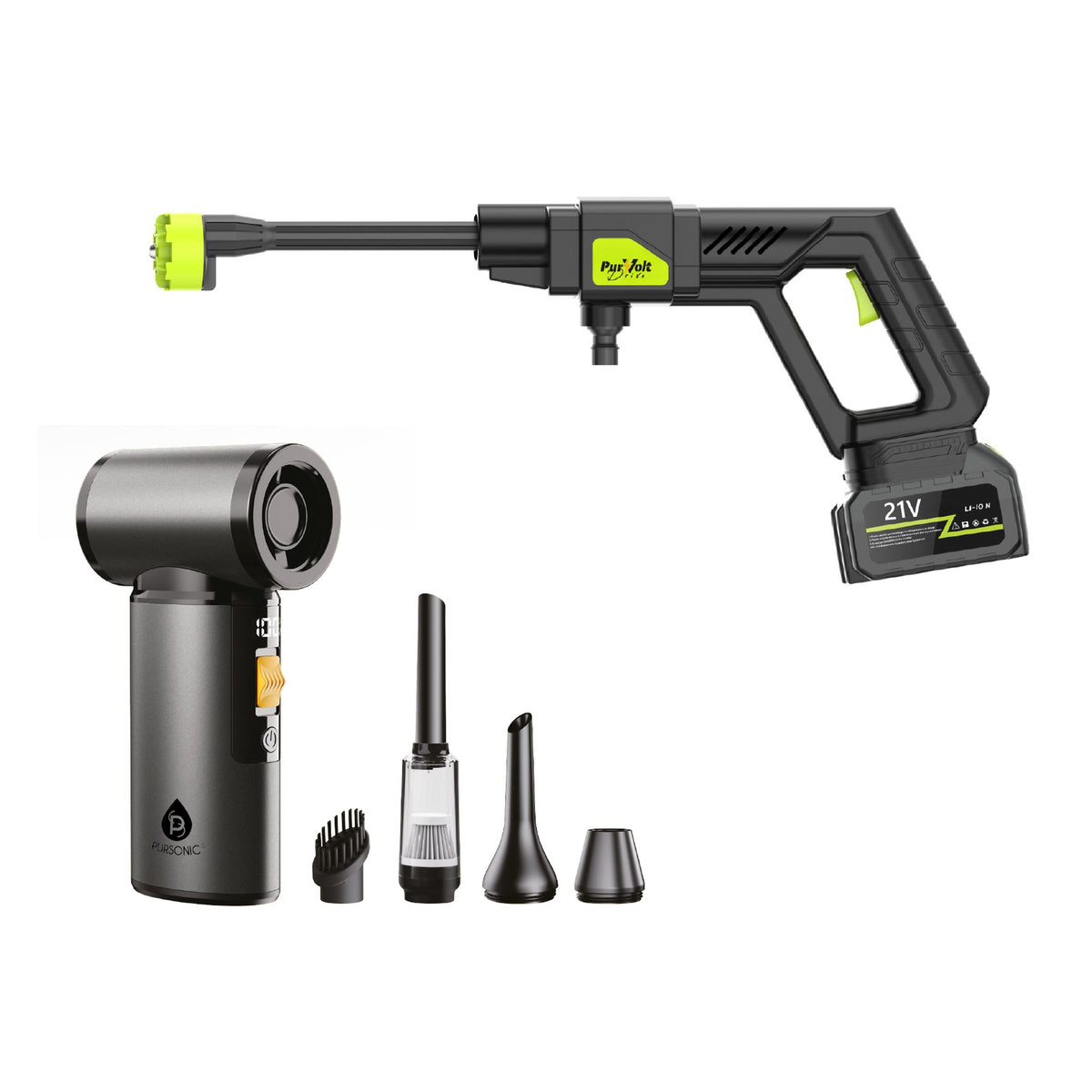 Powerful Cordless Pressure Washer & 3-in-1 Turbo Air System
