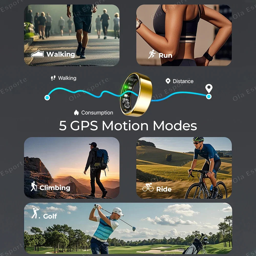 NNEOBA Smart Fitness Ring with Sleep & Activity Tracking