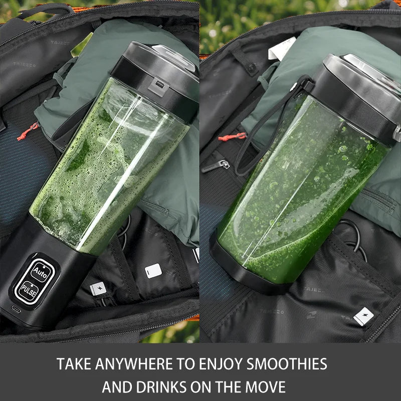 NNEOBA Portable USB Juicer Blender 700ML 6-Blade Smoothie Maker