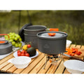 Camping Cookware Tableware Set Black
