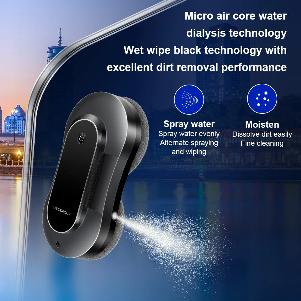 NNEOBA Smart Window Cleaning Robot – Black