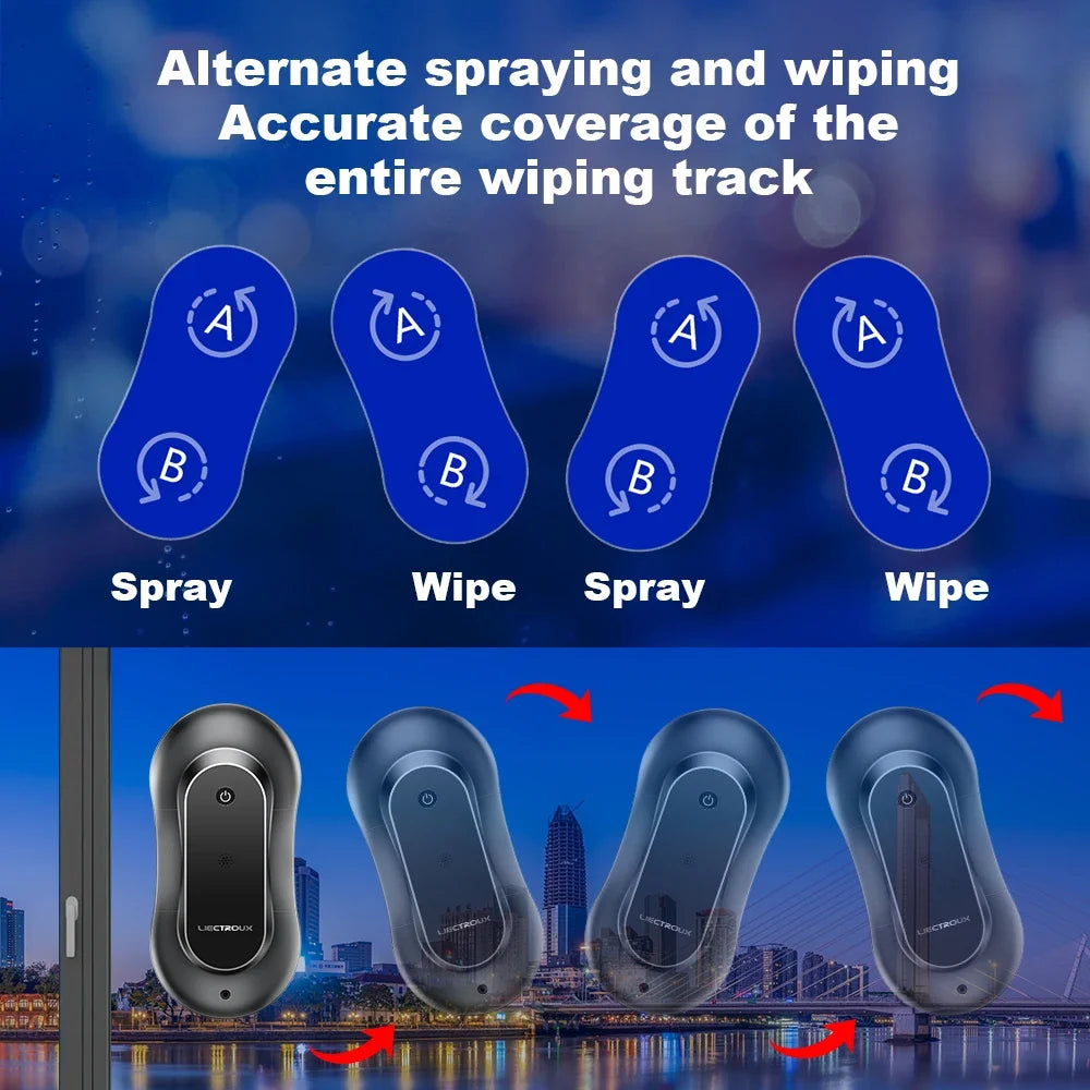 NNEOBA Smart Window Cleaning Robot – Black