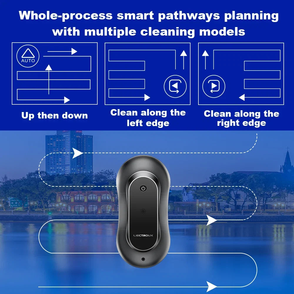 NNEOBA Smart Window Cleaning Robot – Black